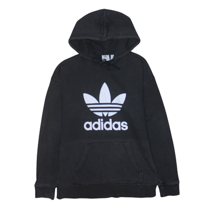 Adidas Womens Black Pullover Hoodie XS Hooded Sweatshirt Casual