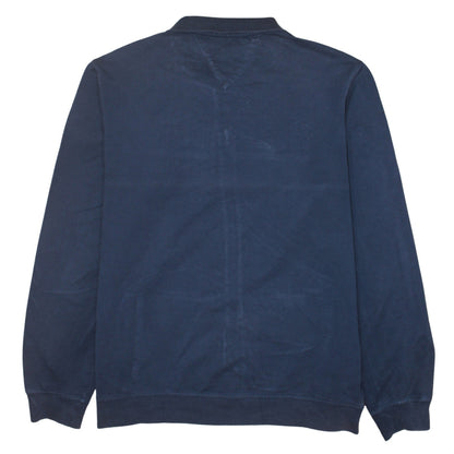 Tommy Hilfiger Men's Blue 2XL Full Zip Embroidered Sweatshirt