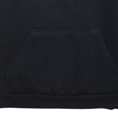 FILA Men's Black Pullover Hoodie Medium Logo Fleece Sweatshirt