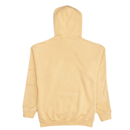 Adidas Womens Yellow Pullover Hoodie Size 4 UK with White Stripes