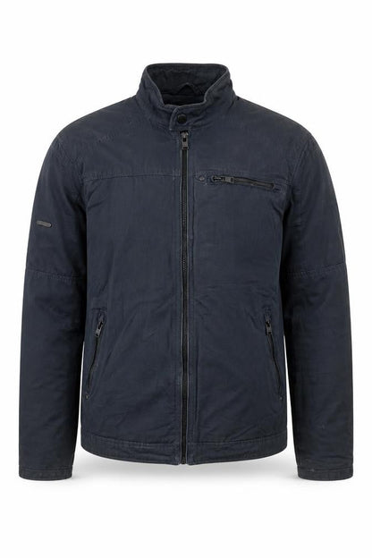 Superdry Men's Blue Cotton Bomber Jacket Size S Full Zip