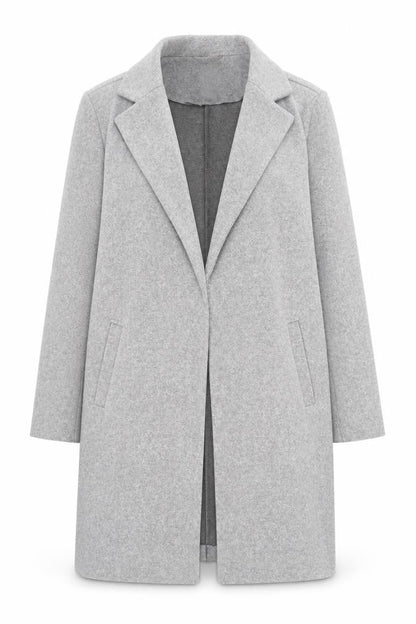Primark Womens Grey Mid-Length Overcoat Size 14