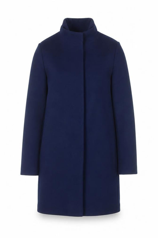 Front view of St. Bernard for Dunnes Stores Navy Women's Coat Small Classic Longline