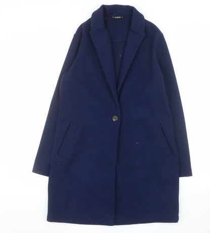 St. Bernard for Dunnes Stores Navy Women's Coat Small Classic Longline
