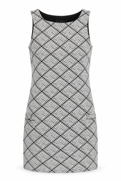 Dorothy Perkins Women’s Black Geometric Shift Dress Size 12