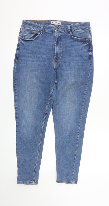 New Look Women’s Blue Size 16 Skinny High Rise Stretch Jeans