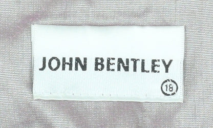 John Bentley Women’s Pink Satin Midi Trumpet Skirt Size 18