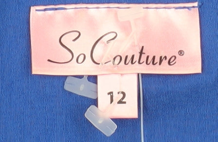 So Couture Women’s Blue Knee Length Sheath Dress Size 12