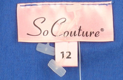 So Couture Women’s Blue Knee Length Sheath Dress Size 12
