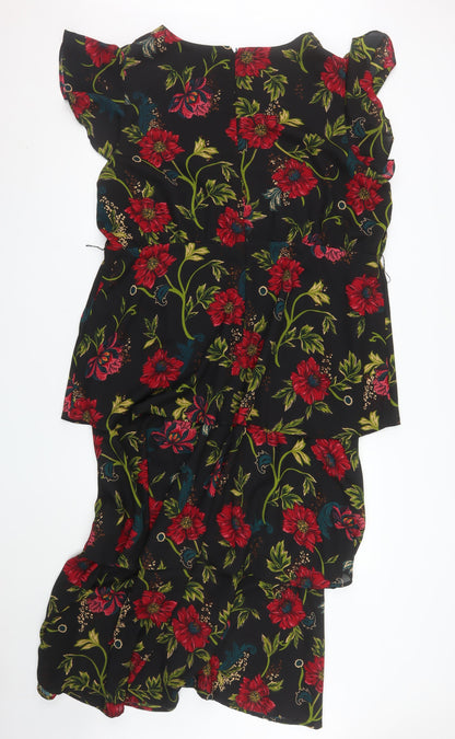 Marks and Spencer Women’s Multicoloured Size 22 Floral Fit & Flare Dress