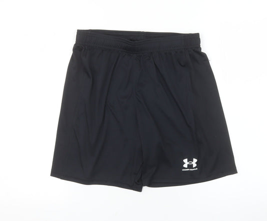 Under Armour Men's Black M Athletic Shorts 100% Polyester Quick Dry