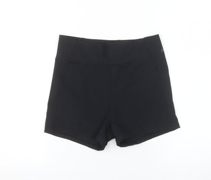 USA Pro Womens Black UK 12 Compression Athletic Shorts