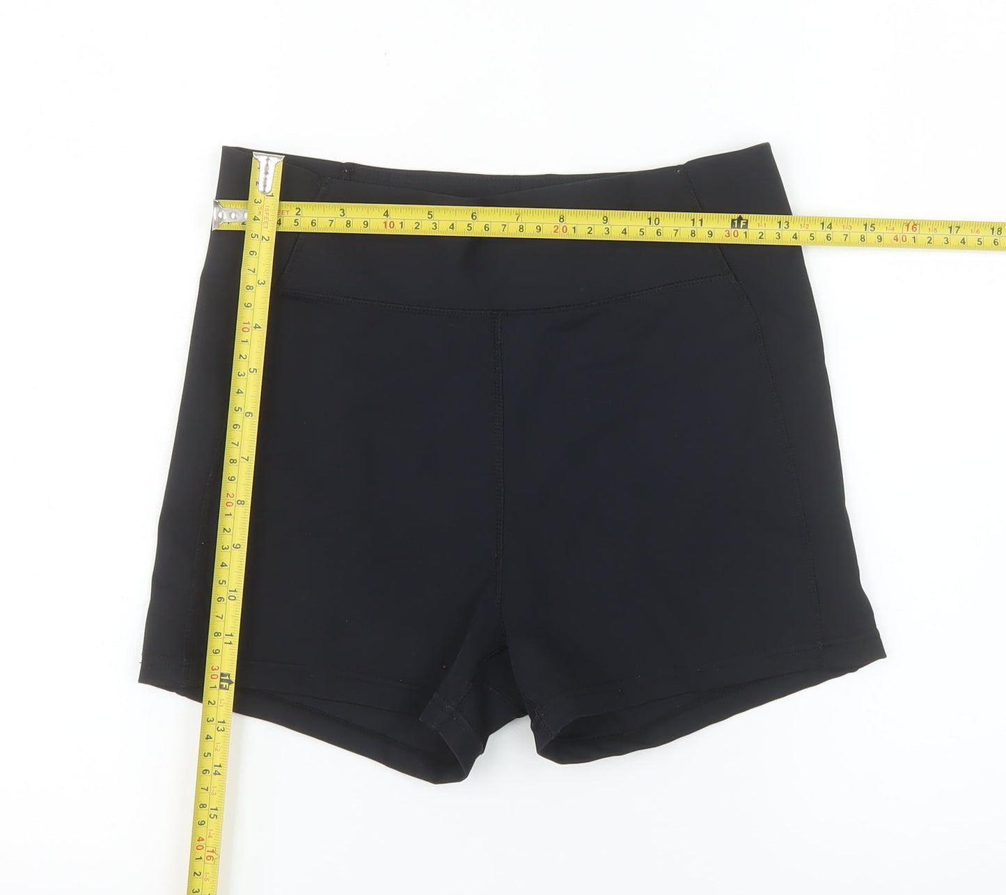 USA Pro Womens Black UK 12 Compression Athletic Shorts