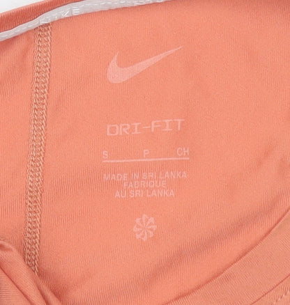 Nike Women's Orange Dri-FIT Racerback Tank Top Size S Lightweight