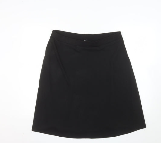 Klass Women’s Black A-Line Stretch Jersey Skirt Size 18