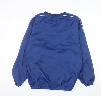 Umbro Men's Blue V-Neck Pullover Sports Sweatshirt Size S