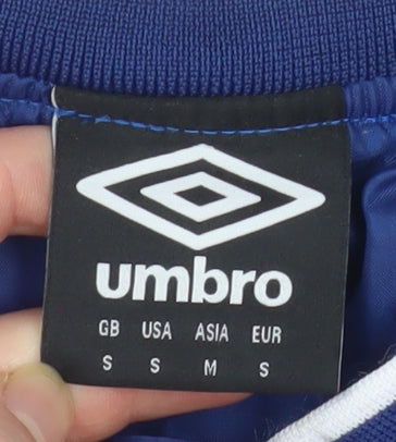 Umbro Men's Blue V-Neck Pullover Sports Sweatshirt Size S