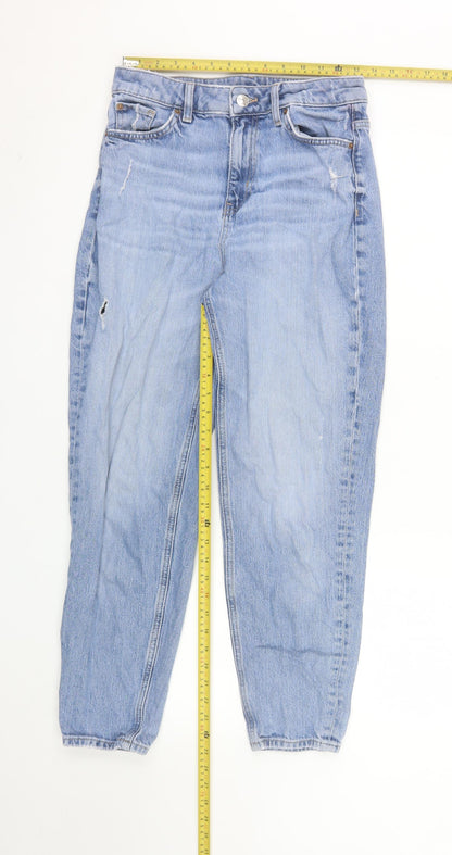 Marks and Spencer Women's Blue Mom Jeans Size 10 Regular Fit