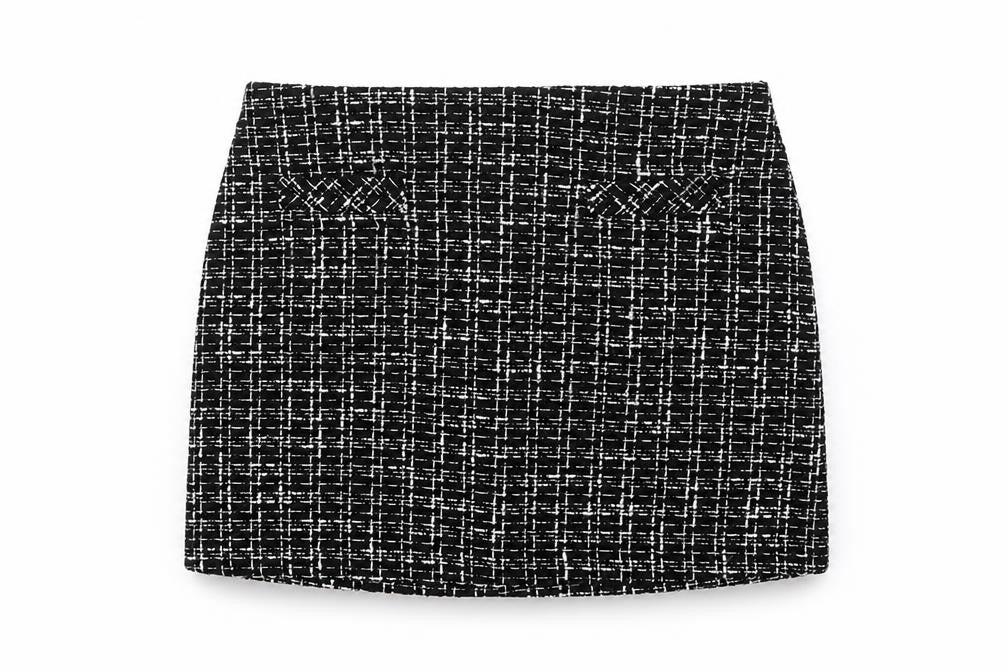 St. Bernard for Dunnes Stores Women’s Black Tweed Short Skirt Size 16