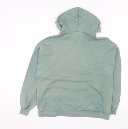 Pull Women’s Green Pullover Hoodie Size S Cotton Blend Casual