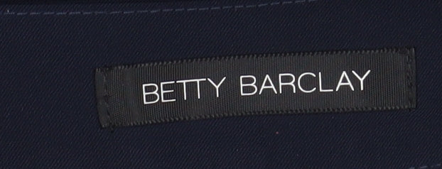 Betty Barclay Women’s Blue Straight Leg Trousers Size 16 Stretch