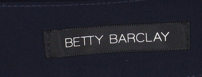 Betty Barclay Women’s Blue Straight Leg Trousers Size 16 Stretch