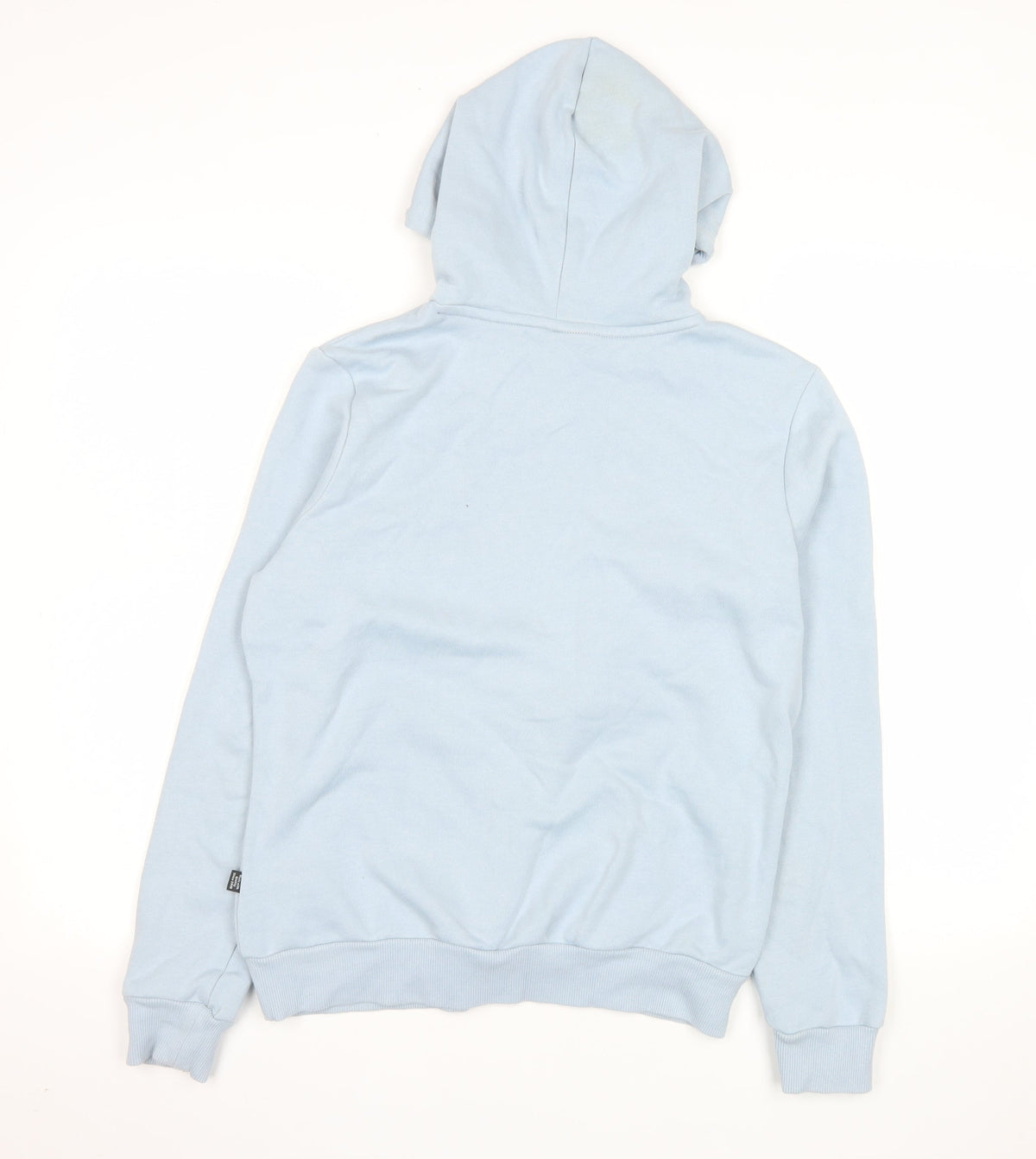 Puma Women Blue Pullover Hoodie Medium Cotton Blend Casual