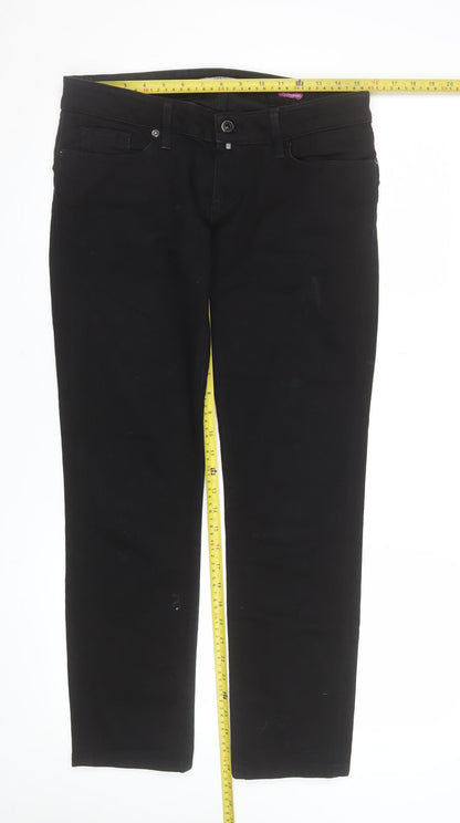 Salsa Women Black Skinny Fit Mid Rise Stretch Jeans Size 6