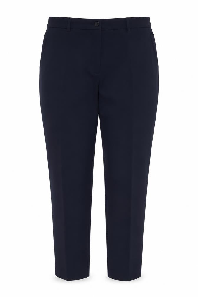 Paul Costelloe Living Studio Women's Navy Blue Size 14 Straight Leg Trousers