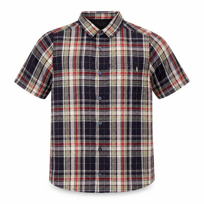Mountain Warehouse Men's Multicoloured Plaid Short Sleeve Cotton Shirt S
