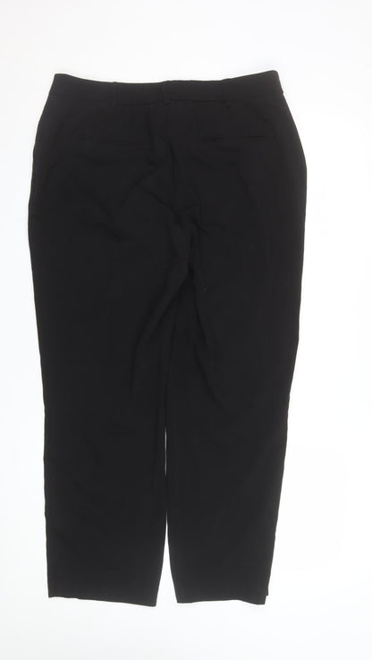 Dunnes Women's Black Straight Leg Trousers Size 14