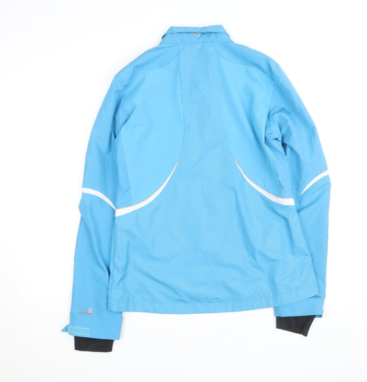 Odlo Women's Blue Windbreaker Jacket Size 12 Lightweight Cycling Outdoor