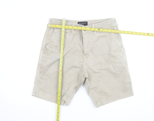 American Eagle Men’s Beige Chino Shorts Size 32 Regular Fit Summer
