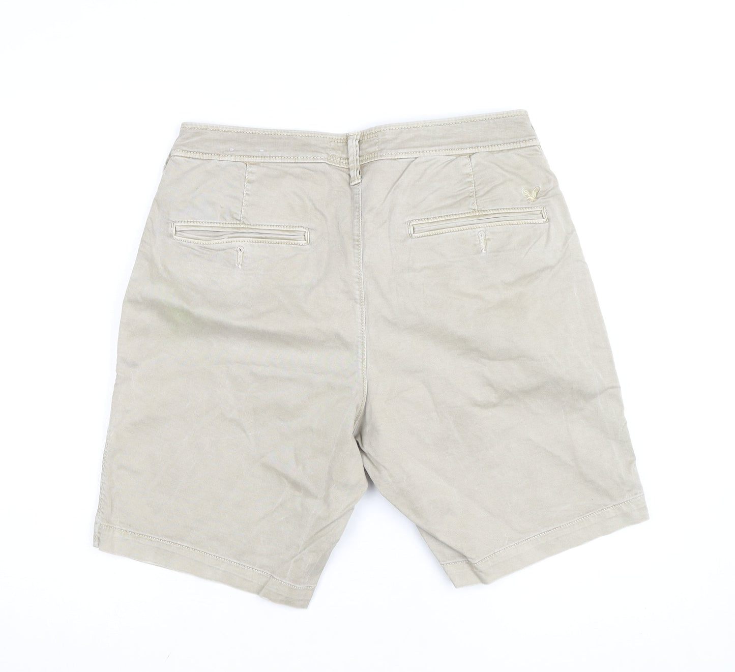 American Eagle Men’s Beige Chino Shorts Size 32 Regular Fit Summer