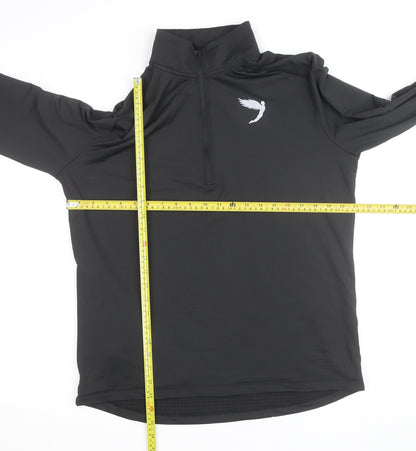Fly Men's Black Medium 1/4 Zip Athletic Track Jacket