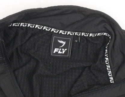 Fly Men's Black Medium 1/4 Zip Athletic Track Jacket