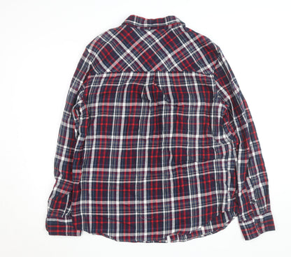 Mountain Warehouse Men's Multicoloured Flannel Plaid Button-Up Shirt XL