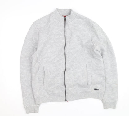 Guide London Men's Grey Full Zip Sweatshirt Jacket M