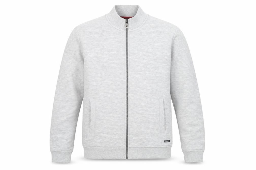 Guide London Men's Grey Full Zip Sweatshirt Jacket M