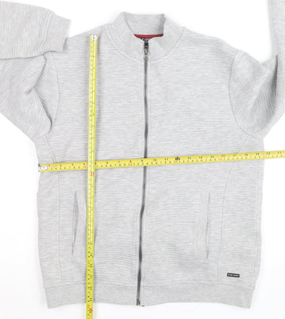 Guide London Men's Grey Full Zip Sweatshirt Jacket M