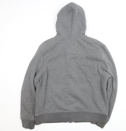 Paul Costelloe Men’s Grey Full Zip Hoodie Size L