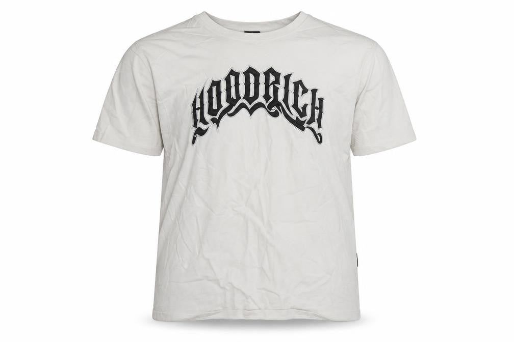 Hoodrich Men's White Graphic Logo T-Shirt Size L