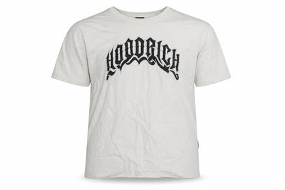 Hoodrich Men's White Graphic Logo T-Shirt Size L