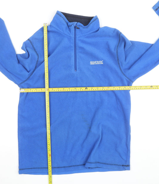 Regatta Men's Blue Fleece 1/2 Zip Outdoor Jacket Size L