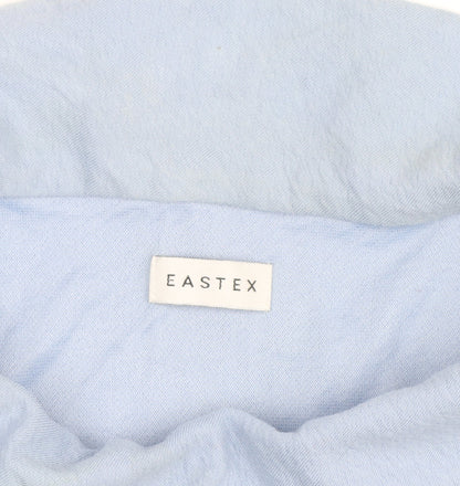 Eastex Women’s Blue Cowl Neck Cotton Jumper Size 10