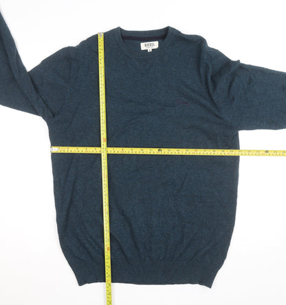 Diesel Men's Blue XL Crew Neck Pullover Jumper