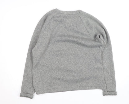 Craghoppers Men's Grey Button Neck Fleece Jumper Size L