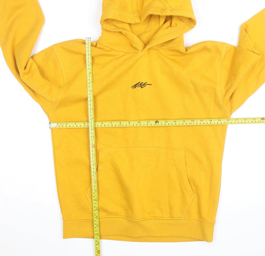 Next Boys Yellow Pullover Hoodie 12 Years Cotton Blend Sweatshirt