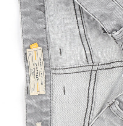 Next Women’s Grey Straight Leg Stretch Denim Jeans Size 34R