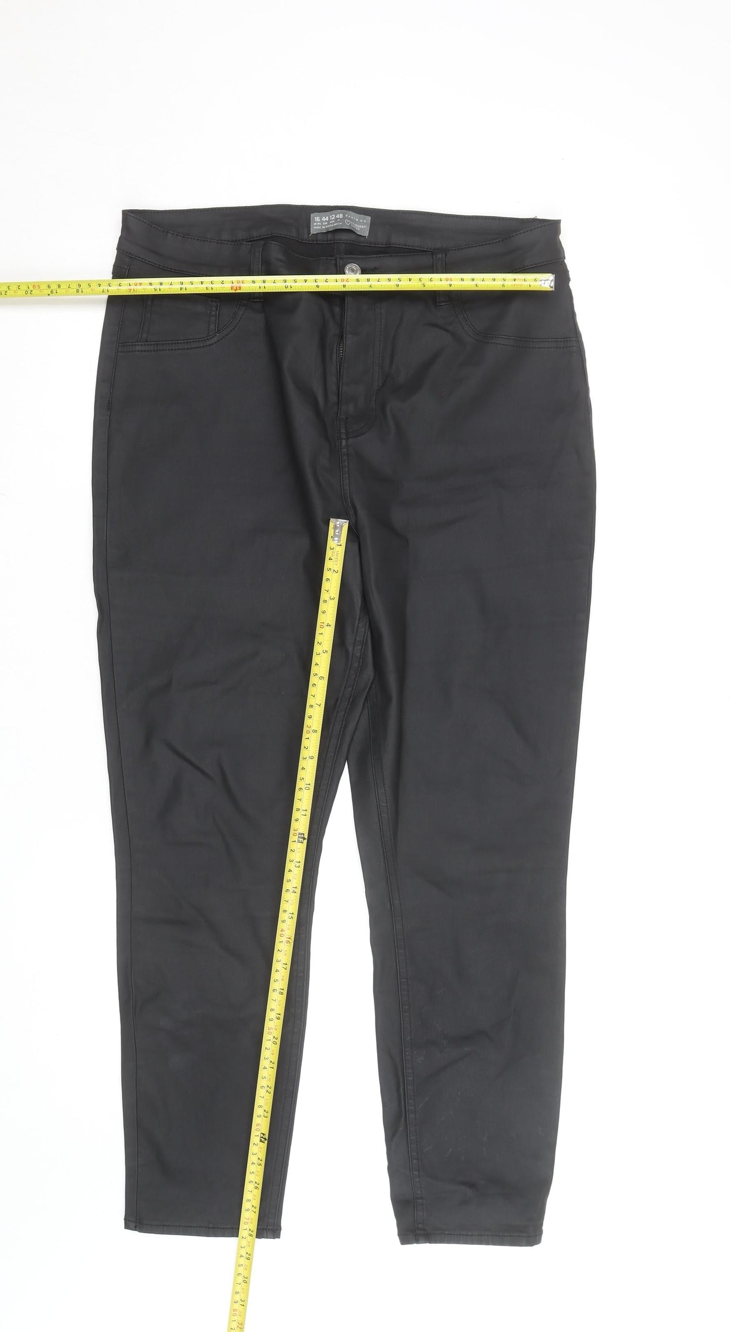 Primark Women’s Black Denim Co Jegging Size 16 Skinny Stretch Trousers